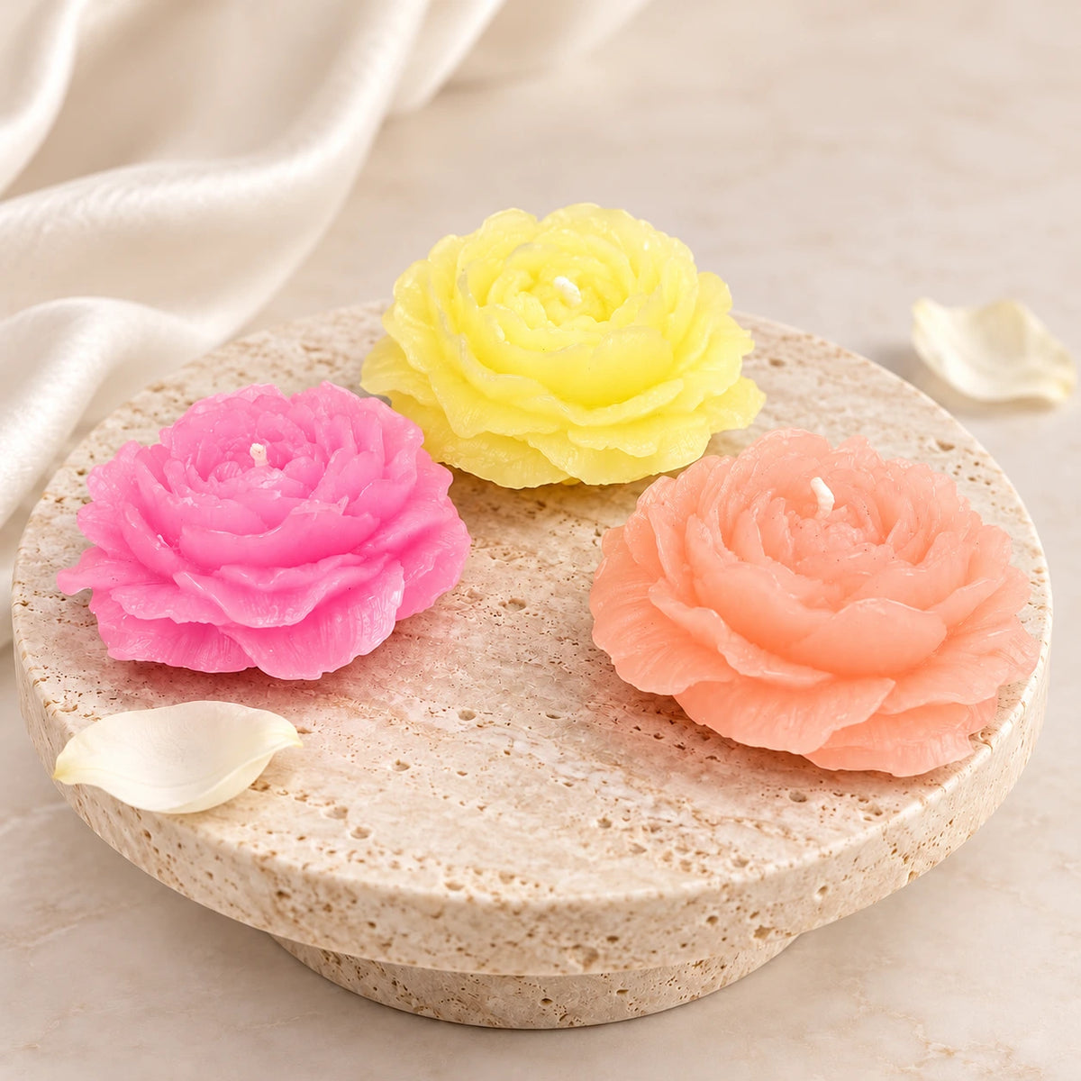 Handmade Blooming Lotus Candle