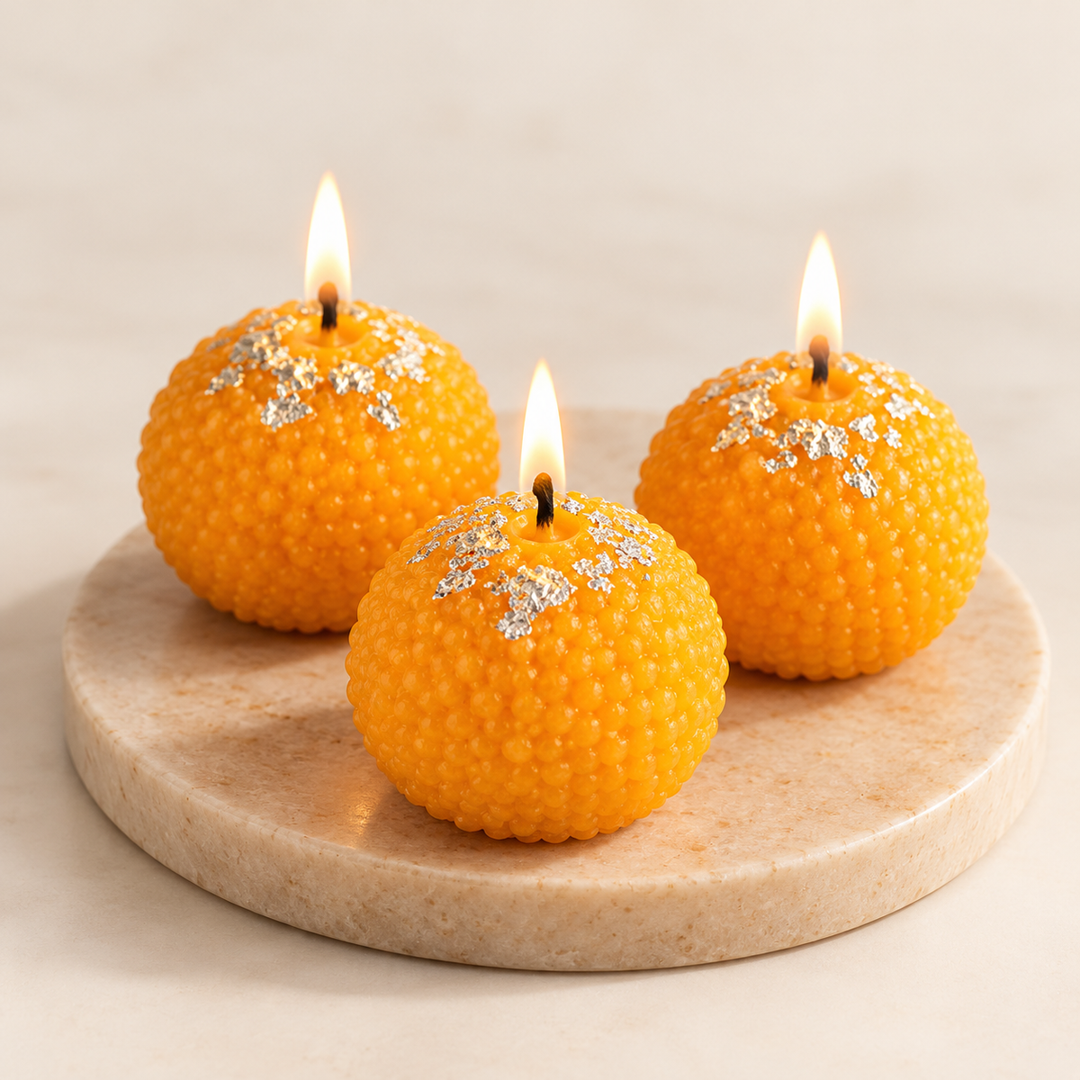 Handmade Ladoo Candle
