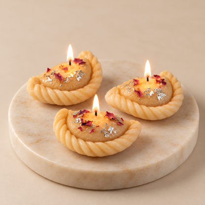 Handmade Gujiya Candle