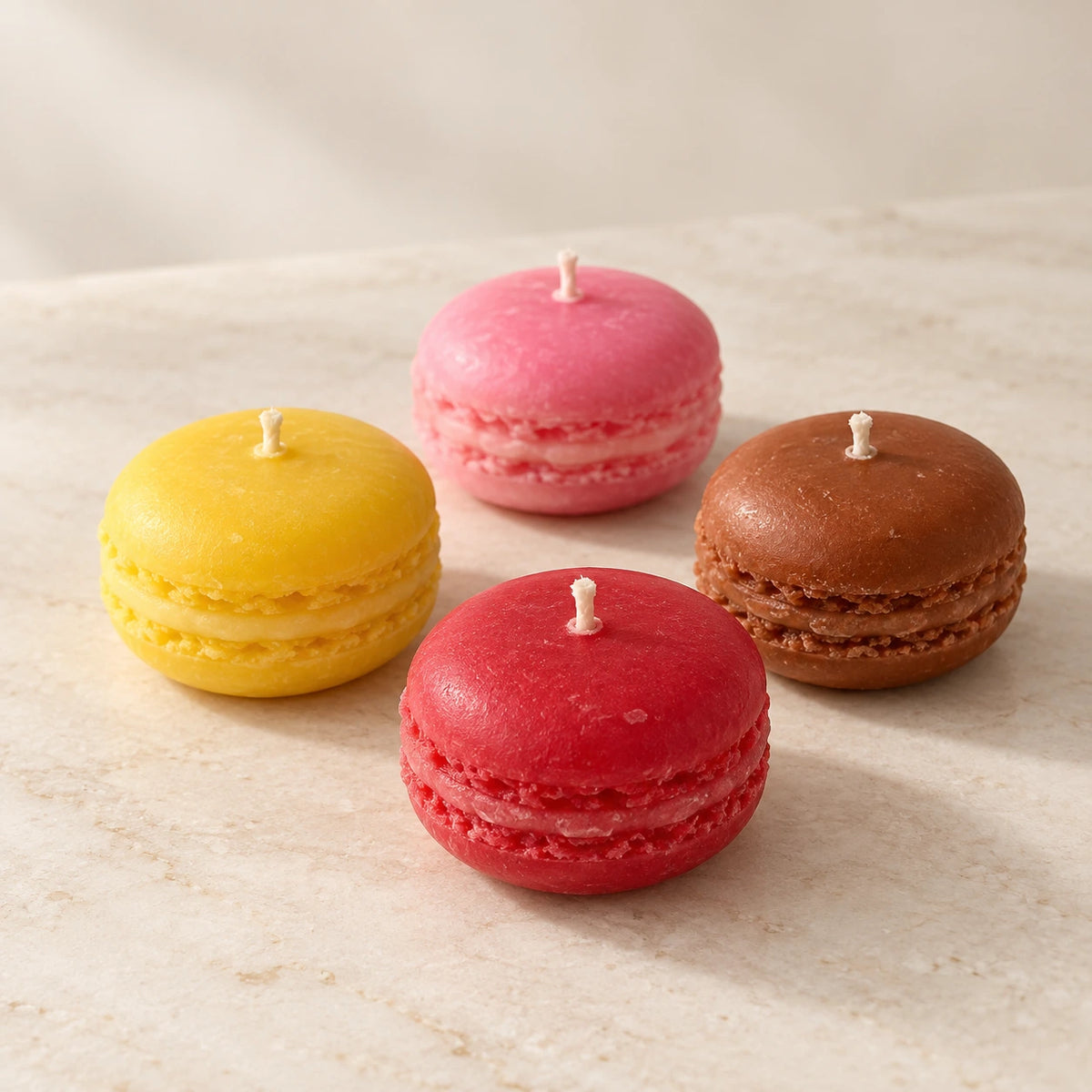 Handmade Macaron Candles